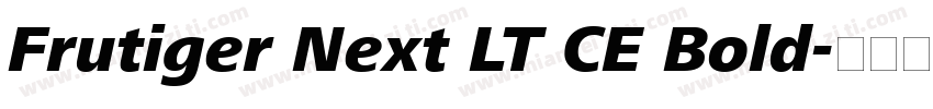 Frutiger Next LT CE Bold字体转换